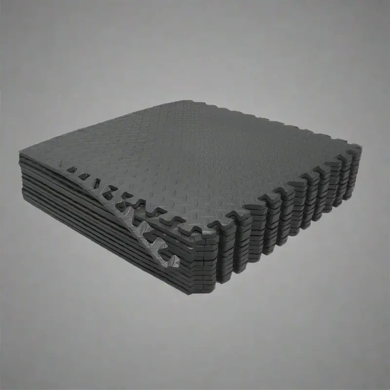 1-Inch Thick EVA Interlocking Exercise Mats – 21.5 Sq Ft Modular Flooring Kit