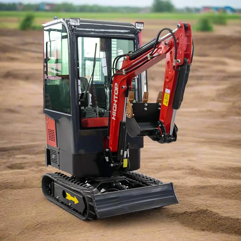 1-Ton Compact Excavator with Briggs & Stratton Engine | Enclosed Cab and Multi-Attachment Support