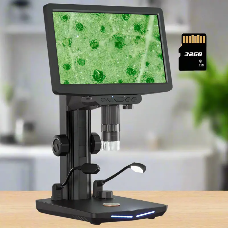 10.1″ Digital Microscope – 10X–1300X Zoom with IPS Display | Model 634410