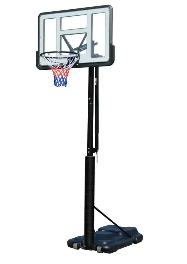 10-Foot Portable Basketball Hoop – All-Weather System with Shatterproof 44″ Backboard and Height Adjustment (1113617)