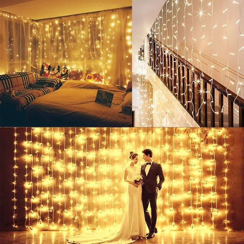 10-Foot Warm White Fairy LED String Lights – Wedding & Event Decor with 8 Lighting Modes (WEDLF)