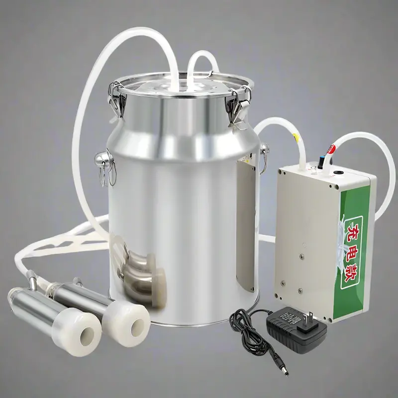 10-Liter Rechargeable Stainless Steel Milking Machine – Efficient Solution for Goats and Cows