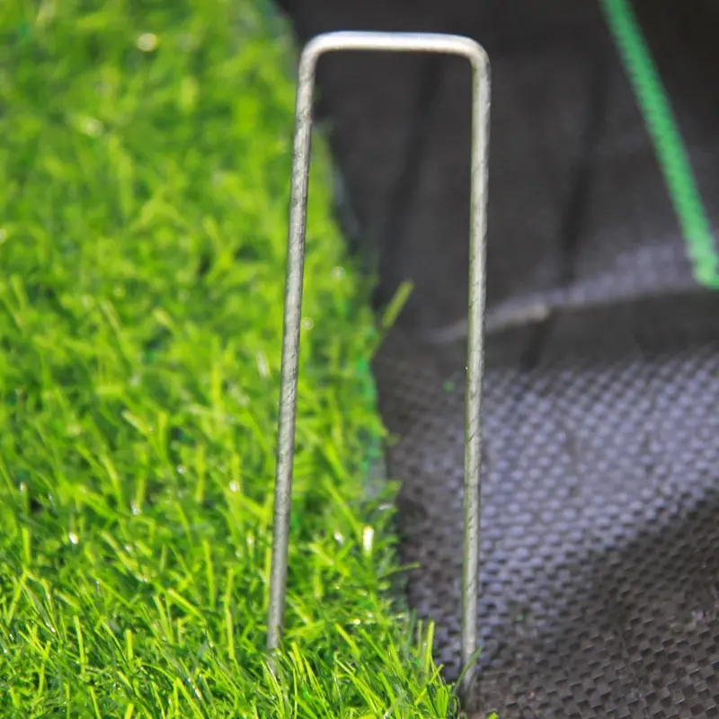 100-Pack Landscape Staples – 6-Inch Heavy-Gauge Staples for Weed Barrier and Edging Installation