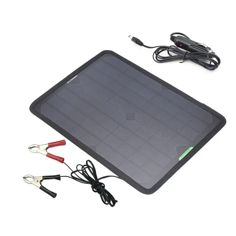 10W 12V Solar Battery Charger – Portable Trickle Charger for Cars, RVs, and Marine Batteries