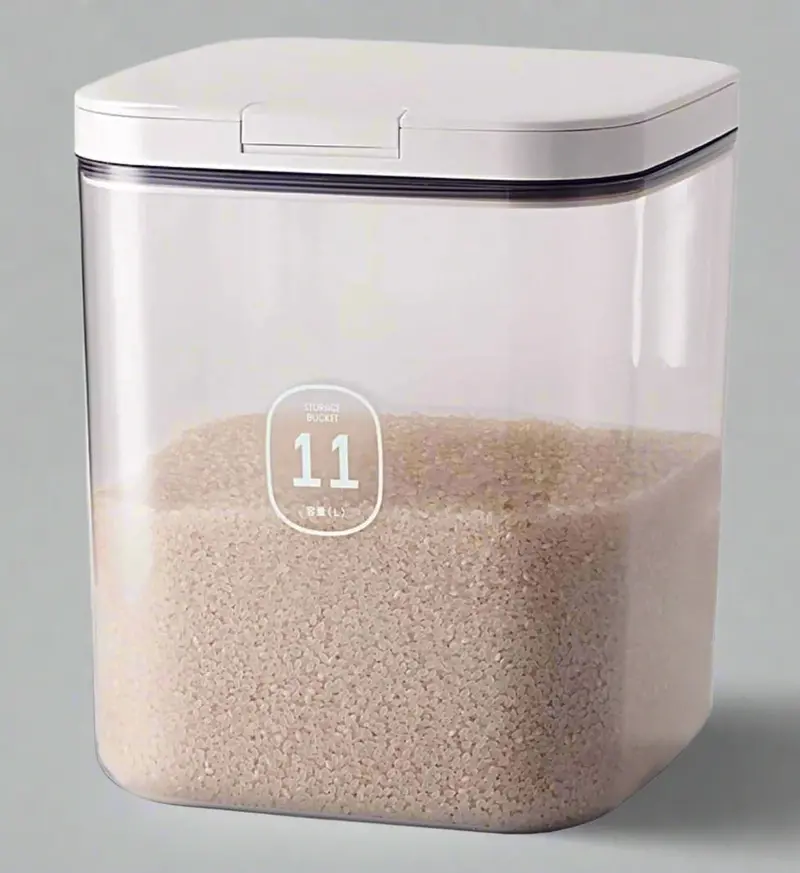11-Liter Airtight Pantry Storage Container – 20 lb Capacity Flour & Rice Organizer with Seal-Tight Lid (S1331)