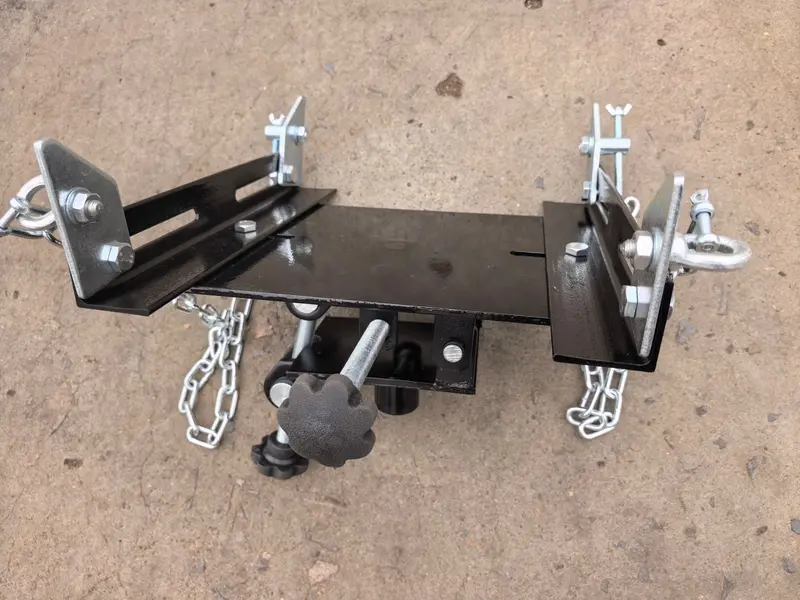 1100 lb Transmission Jack Adapter – Hydraulic Shaft Mount with Adjustable Tilt & 360° Rotation (TJA1100D)