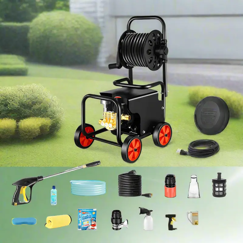 110V Portable Electric Pressure Washer – 2800W / 140 Bar Sewer & Surface Cleaner | SKU 923456