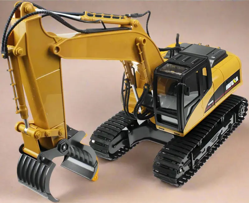 1:14 RC Demolition Grapple Excavator – 16-Channel Remote-Controlled Construction Vehicle