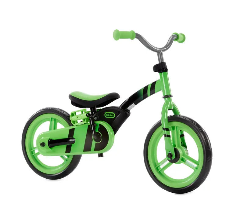 12-Inch Convertible Balance-to-Pedal Bike for Boys in Green