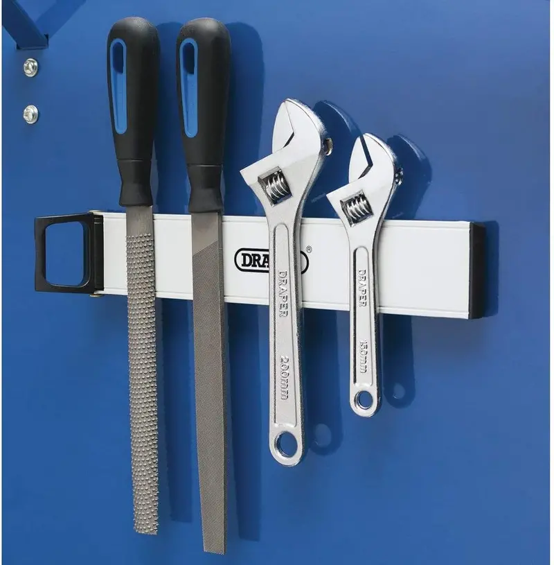 12-Inch Heavy-Duty Steel Magnetic Wrench & Socket Holder Bar – Industrial-Grade Tool Organizer (TP11786)