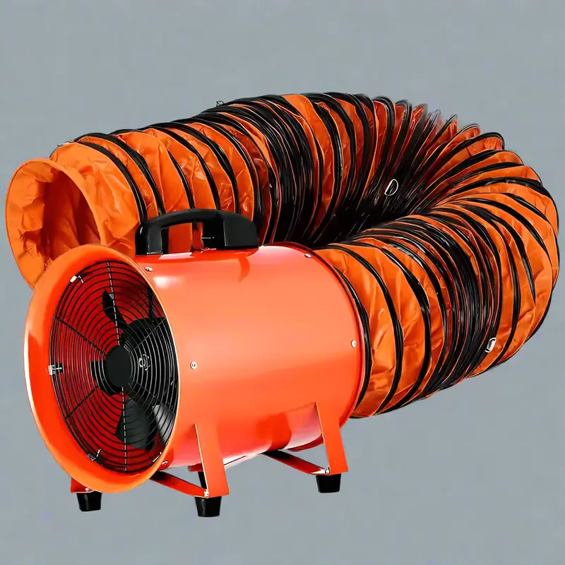 12-Inch Industrial Duct Blower Fan – 2295 CFM High-Flow Ventilation with 25-Foot Hose