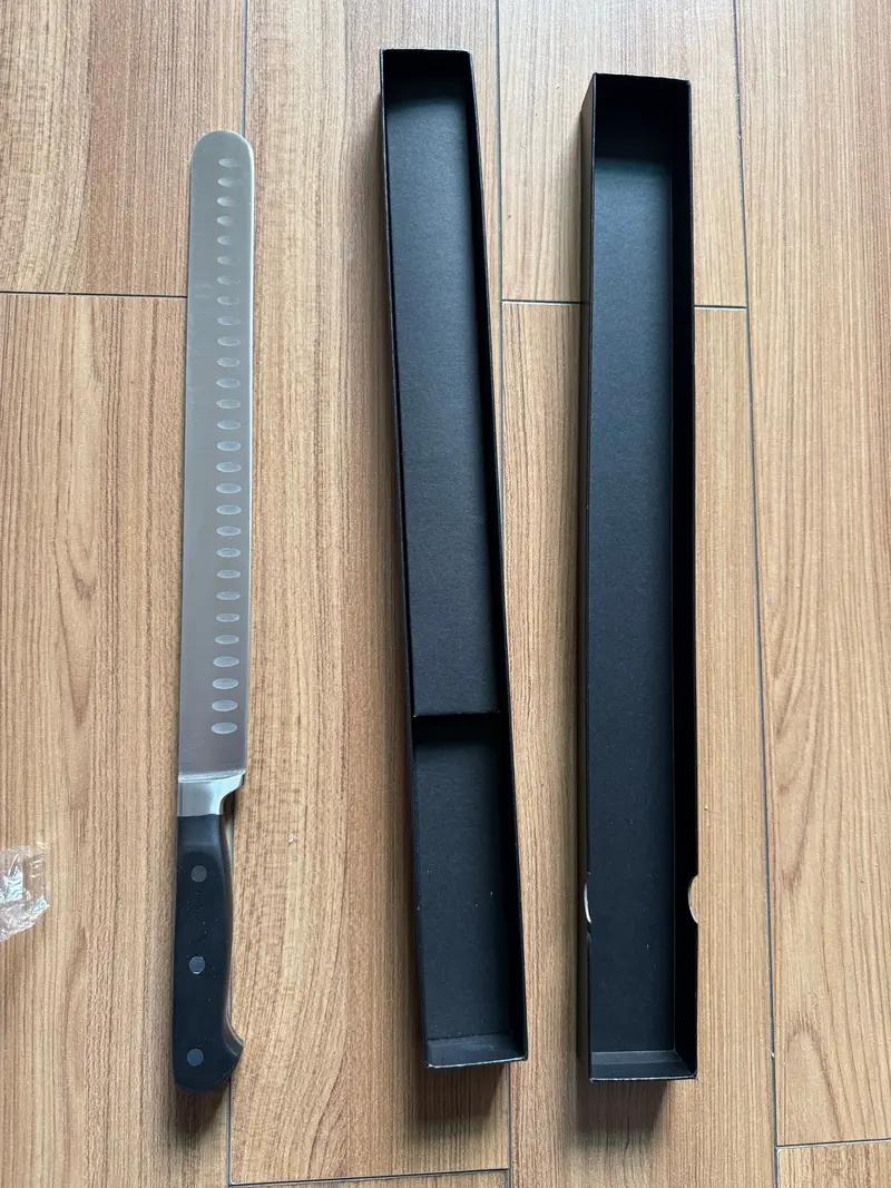 12-Inch Premium Stainless Steel Carving Knife for Roasts and Deli-Style Slicing