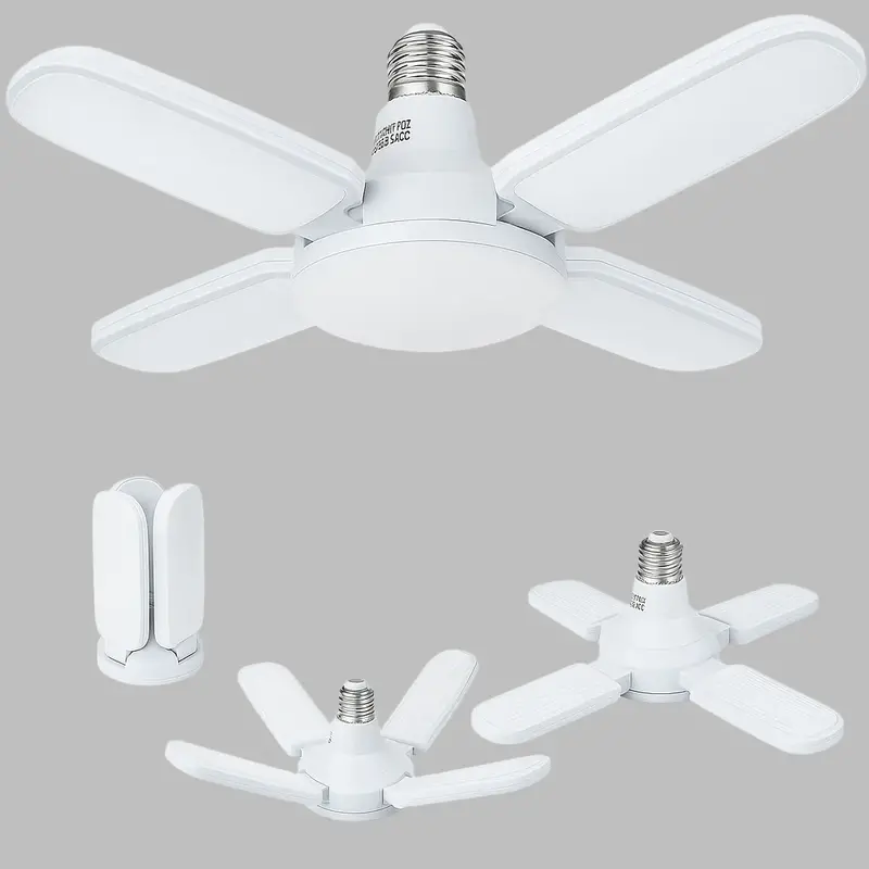 12-Pack Energy-Efficient 60W LED Folding Ceiling Lights – 6500LM Adjustable Panels | Model 624506