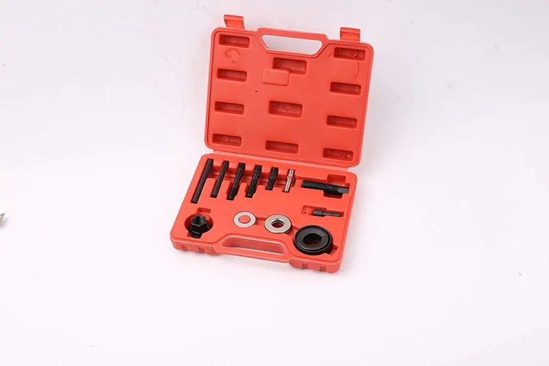 12-Piece Pulley Puller & Installer Kit – Compatible with GM, Ford, Chrysler Alternators & Steering Systems – B3012 w/ Case