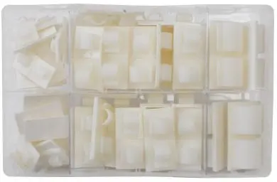 122-Piece Adhesive Cable Clip Variety Pack