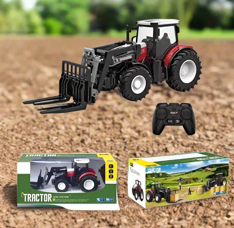 1:24 Scale RC Farm Tractor – Realistic Remote-Controlled Model with 2.4 GHz Frequency (1224663)