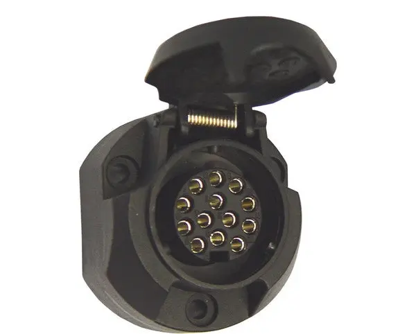 12V 13-Pin Trailer Socket – Heavy-Duty Towing Connector