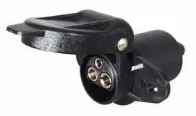 12V 3-Pin Plastic Socket – Robust Housing & Secure Connection