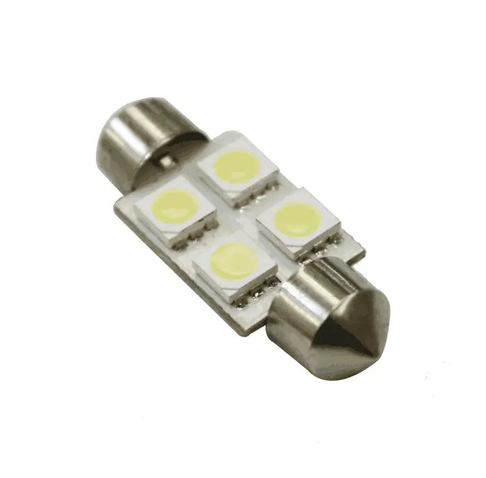 12V Festoon 31mm LED Bulb – 4-LED Design, Replaces 269 – Pack of 2