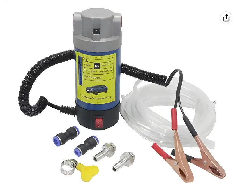 12V Portable Engine Oil Transfer Pump – 1–3 L/min Flow, 100W DC Oil Extraction Tool
