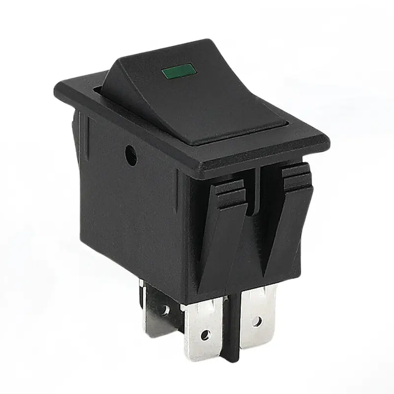 12V Rectangular LED Rocker Switch – Illuminated ON/OFF Toggle