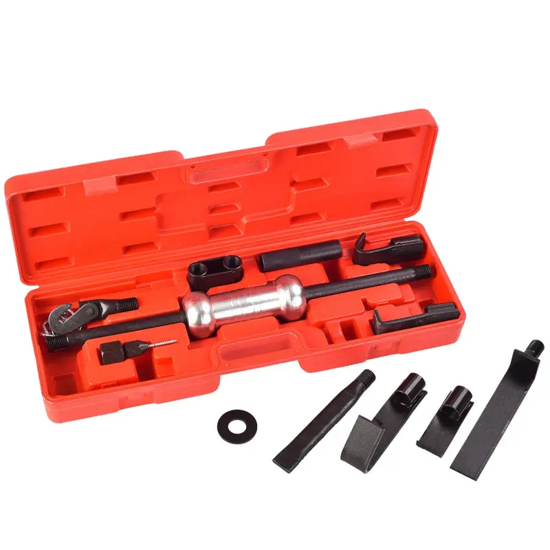 13-Piece Dent Repair Kit Featuring Slide Hammer and Puller Tools for Auto Body Work