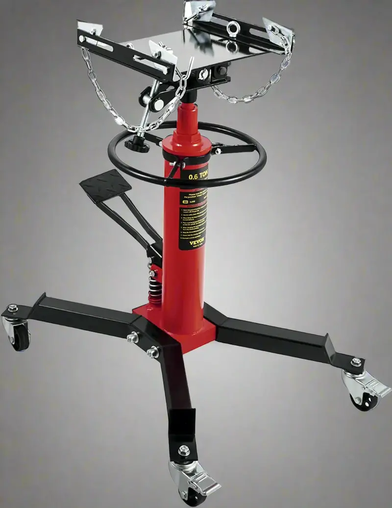 1,320-Lb Adjustable 2-Stage Transmission Jack – Telescopic Hydraulic Design (TJ02061)