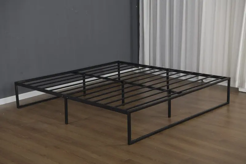 14-Inch Metal Platform Bed Frame – Twin, Full, Queen, or King Size, Box Spring Not Required