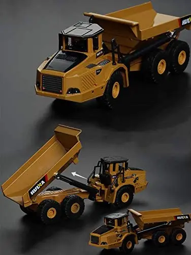 1:50 Scale Die-Cast Construction Toy Set – Excavator and Dump Truck Combo
