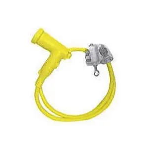 15kV Grounding Elbow Assembly with 6-Foot 1/0 AWG Cable and Clamp