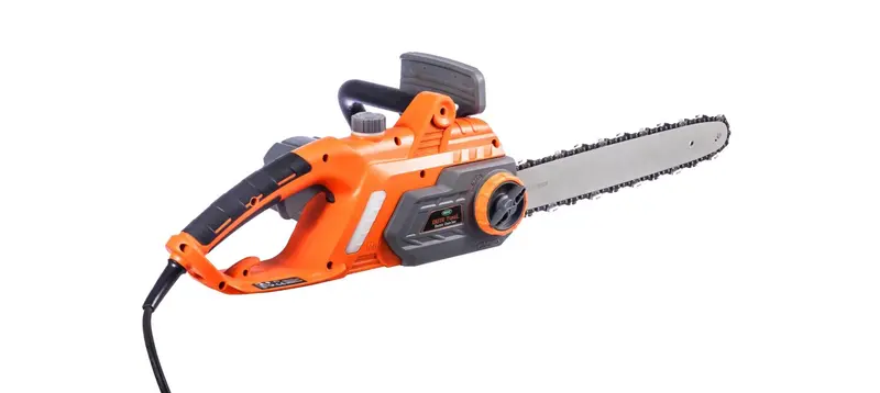 16-Inch Corded Electric Chainsaw with 13A Motor for Residential Tree Trimming