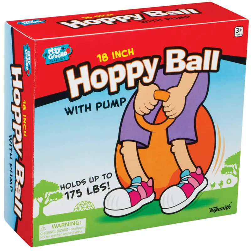 18-Inch Hoppy Balls – Inflatable Bouncing Toys with Pump Included