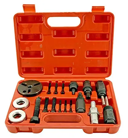 18-Piece AC Compressor Clutch Hub Puller Kit – Universal Air Conditioning Repair Toolset for Mechanics (D1027)