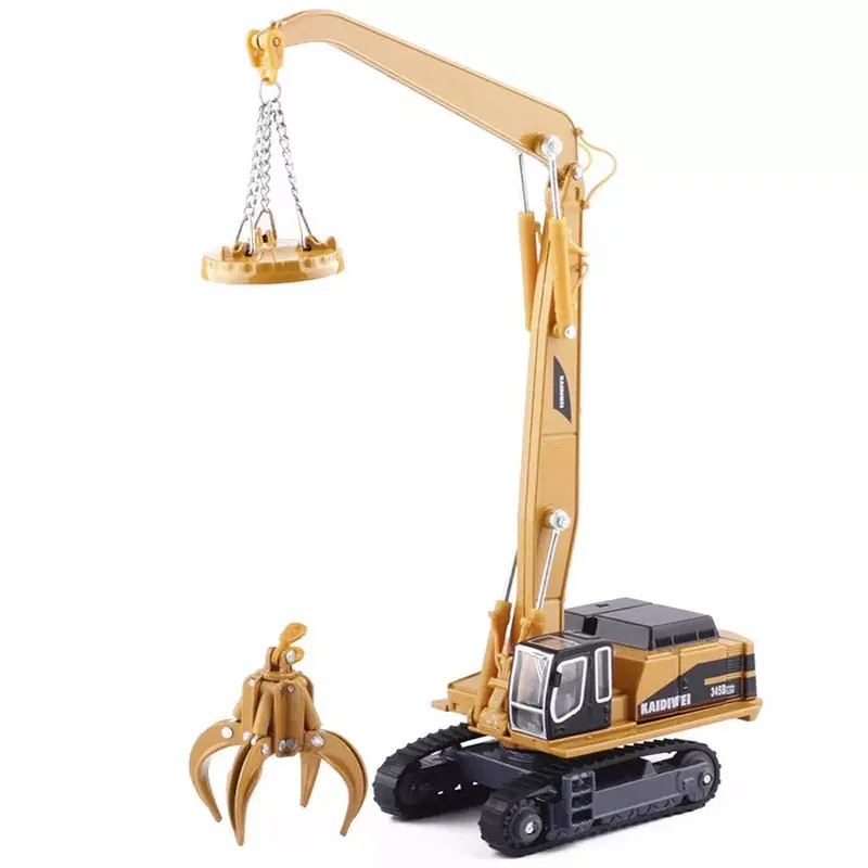 1:87 Scale Diecast Material Handler Toy – Realistic Scrap Machine Model for Collectors & Kids