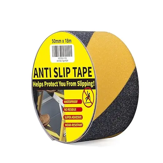 2-Inch x 60-Foot High-Visibility Anti-Slip Tape – Yellow/Black Safety Grip Roll (LXPT101D)