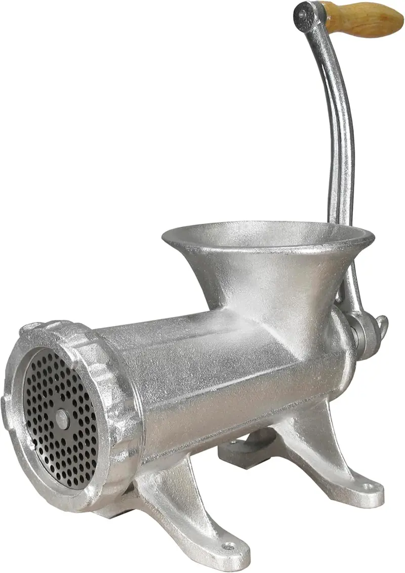 #22 Cast Iron Hand-Cranked Meat Grinder – Table-Mounted Sausage & Jerky Preparation Tool