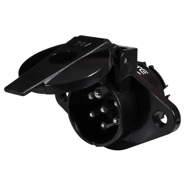 24N 7-Pin Plastic Trailer Socket – Reliable 24V Connection