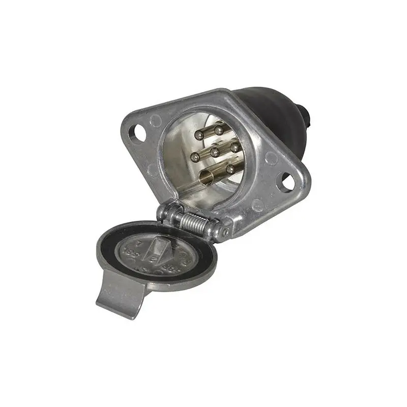24S 7-Pin Metal Trailer Socket – Auxiliary Use