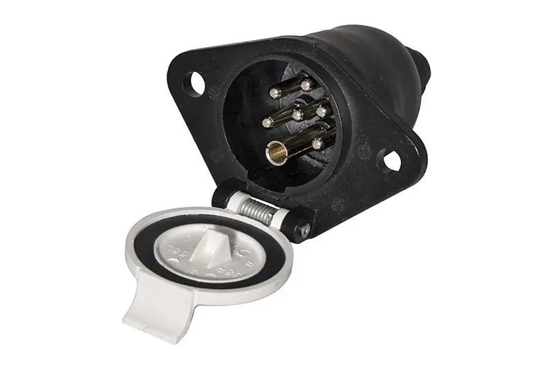 24S 7-Pin Trailer Socket – Plastic Housing, Auxiliary Grade