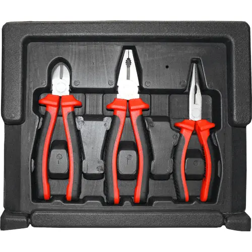3-Piece VDE-Certified Insulated Plier Set