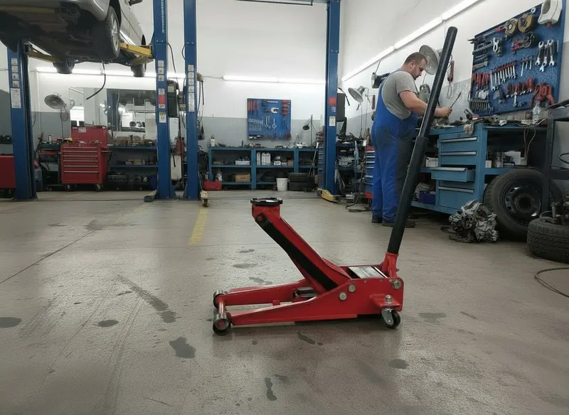 3-Ton Steel Floor Jack – Low-Profile, 6600 LB Capacity for Garages & Fleets (Model 6KLPJ)