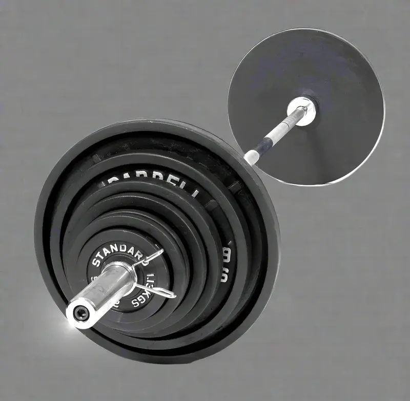 300-Pound Olympic Barbell Weight Set – Professional-Grade Strength Training Kit for Home or Garage Gyms | 435317