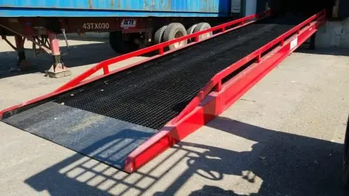 33,000-Pound Stationary Loading Ramp – Adjustable Height Dock Access Platform for Heavy Equipment