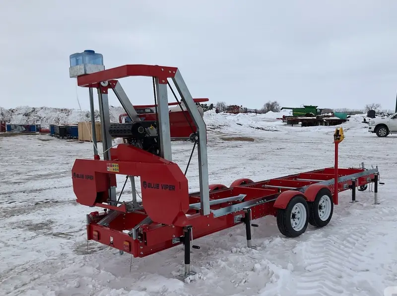 36-Inch Portable Gas-Powered Sawmill with Electric Start – Wood Cutting System
