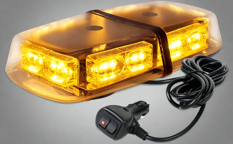 36-LED Rooftop Emergency Strobe Light Bar – 16 Flash Patterns, Magnetic Mount Warning Light for Trucks, Construction Vehicles, and Towing