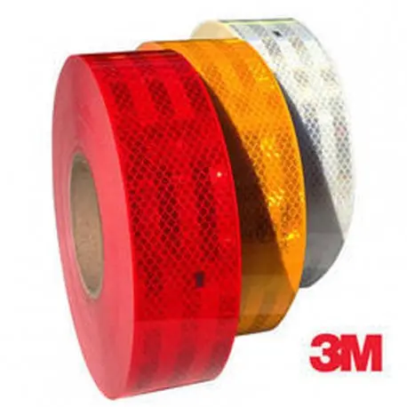 3M Reflective Conspicuity Tape – Amber, Red & White – 50m Rolls