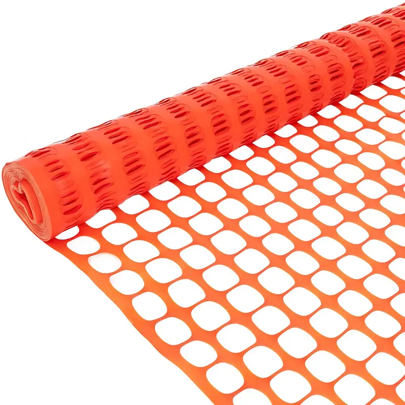 4 ft × 50 ft Green and Orange Plastic Snow Fence – Windbreak and Safety Barrier