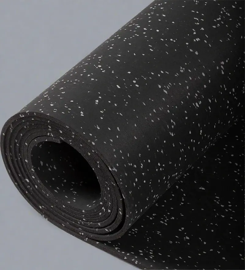 4 ft × 50 ft Heavy-Duty Rubber Gym Mat Roll for Home and Commercial Fitness Spaces