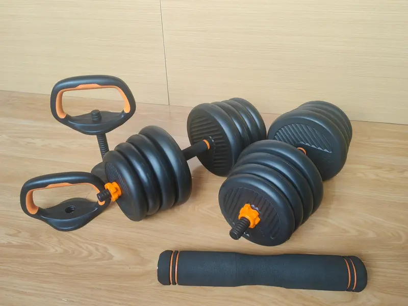 4-in-1 Adjustable Dumbbell Set (20–90 lbs) for Home Strength Training and Compact Gym Use