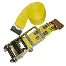 4-Inch x 27-Foot Industrial Ratchet Cargo Strap – 24,000-LB Capacity for Oversized Loads (Model 412552C)